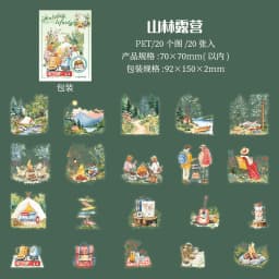 20pcs/lot Kawaii Scrapbook Stickers Holiday lifestyle Scrapbooking Supplies diary Planner Decorative Craft Stationery Sticker