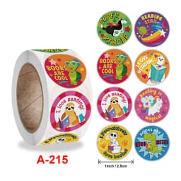 Stickers 500 Pcs/roll Teacher Rewards And Encourages Children Toys Cute Animal Stickers Sealing Stickers