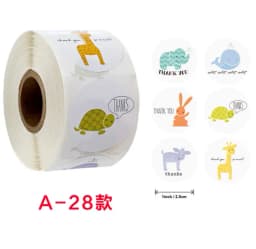 Stickers 500 Pcs/roll Teacher Rewards And Encourages Children Toys Cute Animal Stickers Sealing Stickers