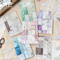 20pcs/1lot kawaii Stationery Sticker Fabric Life junk journal Decorative Scrapbooking DIY Craft Sticker
