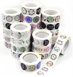 500pcs Labels Roll Flower Thank You Stickers Scrapbooking For Gift Decoration Stationery Sticker Seal Label Handmade Sticker