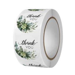 500pcs Labels Roll Flower Thank You Stickers Scrapbooking For Gift Decoration Stationery Sticker Seal Label Handmade Sticker