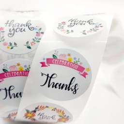 500pcs Labels Roll Flower Thank You Stickers Scrapbooking For Gift Decoration Stationery Sticker Seal Label Handmade Sticker