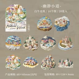 20pcs/lot Kawaii Stationery Stickers Listen to the natural wind Scrapbooking Album Junk Journal Happy Planner Stickers