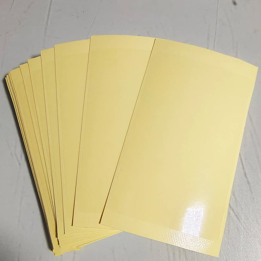 10pcs 85x54mm Transparent PVC Film for Card Waterproof Protection Lamination DIY Skin Sticker
