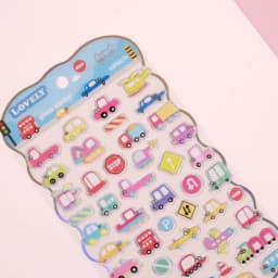 Korean Import NEKONI Lovely Rice Ball Pets Laser Glass Stickers Scrapbooking Diy Journal Sticker Stationery Decor School Gift