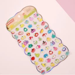 Korean Import NEKONI Lovely Rice Ball Pets Laser Glass Stickers Scrapbooking Diy Journal Sticker Stationery Decor School Gift