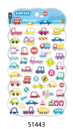 Korean Import NEKONI Lovely Rice Ball Pets Laser Glass Stickers Scrapbooking Diy Journal Sticker Stationery Decor School Gift