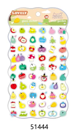 Korean Import NEKONI Lovely Rice Ball Pets Laser Glass Stickers Scrapbooking Diy Journal Sticker Stationery Decor School Gift