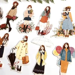 Creative Kawaii Self-made Love Girl Stickers Beautiful Stickers /decorative Sticker /DIY Craft Photo Albums