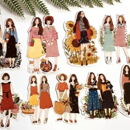 Creative Kawaii Self-made Love Girl Stickers Beautiful Stickers /decorative Sticker /DIY Craft Photo Albums