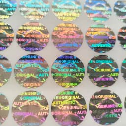 100pcs 15mm Hologram Security Seal GENUINE AUTHENTIC ORIGINAL Label Sticker VOID Left If Tampered Holographic Impossible to Copy