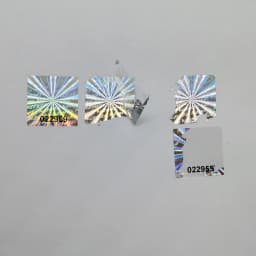 Hologram Warranty Sticker, Sealed Tamper-Proof Holographic Label, Black Serial Number, Customized Logo, 500pcs 30mmx30mm