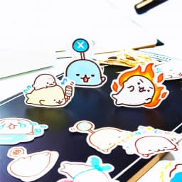 40pcs Cute Cartoon Dolphin Stickers Album Scrapbook Waterproof Decoration DIY Handmade Gift Scrapbooking