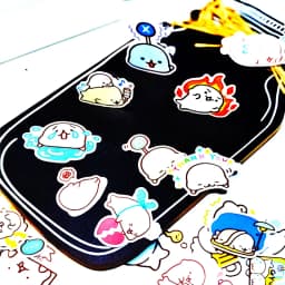 40pcs Cute Cartoon Dolphin Stickers Album Scrapbook Waterproof Decoration DIY Handmade Gift Scrapbooking