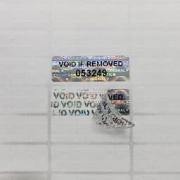 Hologram Warranty Void Sticker, Tamper Proof Sealing Label, Serial Number Logo Can Be Customized, 1000pcs 30mmx10mm