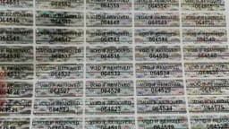 Hologram Warranty Void Sticker, Tamper Proof Sealing Label, Serial Number Logo Can Be Customized, 1000pcs 30mmx10mm