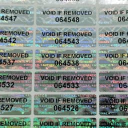 Hologram Warranty Void Sticker, Tamper Proof Sealing Label, Serial Number Logo Can Be Customized, 1000pcs 30mmx10mm