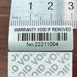 100pcs Serial Number Warranty Seal BAR-CODE Security Label Box Safety Sticker VOID Left Removal Proof Tamper Evident Cover
