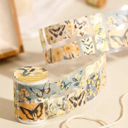 Journal GO 5x200cm Vintage Butterflies Flower Tape Stickers Handmade Fragment Scrapbooking Collage Junk Journal DIY Masking Tape