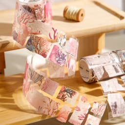 Journal GO 5x200cm Vintage Butterflies Flower Tape Stickers Handmade Fragment Scrapbooking Collage Junk Journal DIY Masking Tape