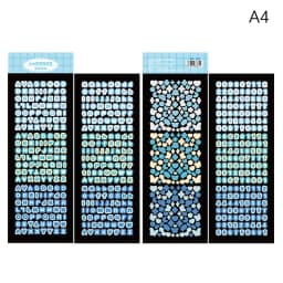 4Sheets/Pack Alphabet Sticker Bling Letter Gift Decorate Photocard Scrapbooking DIY Photo Album Stationery Supplies