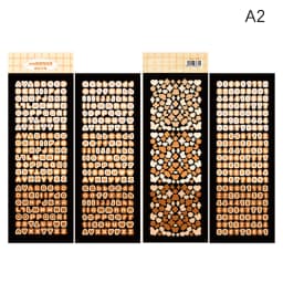 4Sheets/Pack Alphabet Sticker Bling Letter Gift Decorate Photocard Scrapbooking DIY Photo Album Stationery Supplies