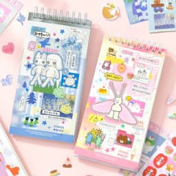 Ins Hand Account Scrapbook Stickers Cartoon PET Sticker Book Diy Diary Decoration School Supply Creative Stationery Stickers