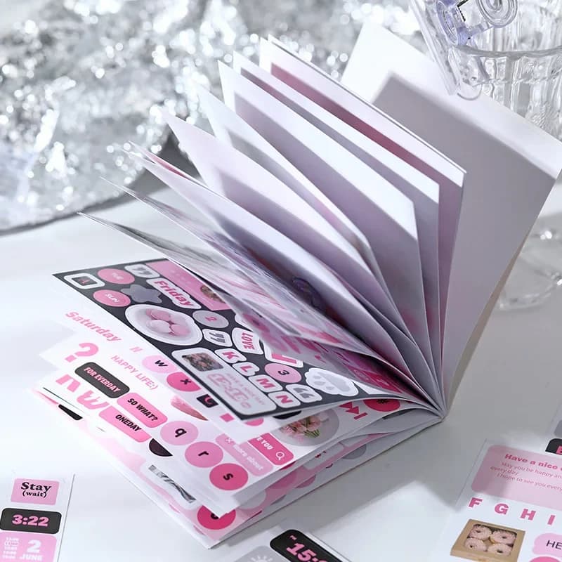 20 Pcs Cartoon Collage Sticker Book DIY Scrapbooking Collage Junk Journal Vintage Decor Stationery Supplies Stationery Sticker
