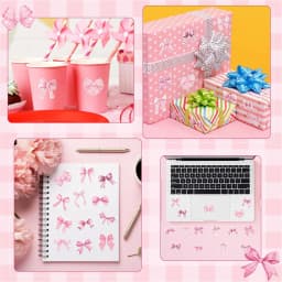 500stickers/roll 2.5cm Pink Bowknot Stickers Decoration Bows Sticker Notebook Scrapbooking Journaling gift sealing sticker