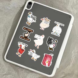 50PCS Funny Silly Goose Stickers Exquisite Handbooks Material Phone Cases Laptop Suitcases Water Cups Waterproof Stickers