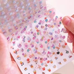 24sheets Kawaii Korean Aesthetic Stationery Stickers Mini Cartoon Stickers Books Cute Nail Stickers DIY Diary Scrapbook Material