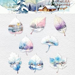 8pcs/1lot Kawaii Stationery Stickers Observing leaves Diary Planner Decorative Mobile Stickers Craft Sticker