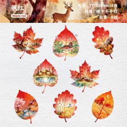 8pcs/1lot Kawaii Stationery Stickers Observing leaves Diary Planner Decorative Mobile Stickers Craft Sticker