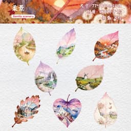 8pcs/1lot Kawaii Stationery Stickers Observing leaves Diary Planner Decorative Mobile Stickers Craft Sticker