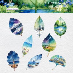 8pcs/1lot Kawaii Stationery Stickers Observing leaves Diary Planner Decorative Mobile Stickers Craft Sticker