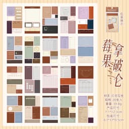 20pcs/1lot kawaii Stationery Sticker Colorful moods junk journal Decorative Scrapbooking DIY Craft Sticker