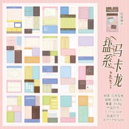 20pcs/1lot kawaii Stationery Sticker Colorful moods junk journal Decorative Scrapbooking DIY Craft Sticker