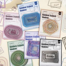 20sheets/1lot Kawaii Scrapbook Sticker Rainbow Frame Shadow Scrapbooking Supplies Planner Decorative Stationery Sticker
