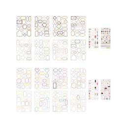 WAKAWAKA Minimalist Memo Pad Sticker Label Set Dialogue Bubble Writable Index Tabs Journal Scrapbook DIY Decoration Kit