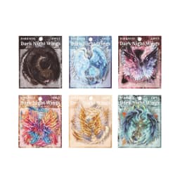 10pcs/1lot Kawaii Scrapbook Sticker Wings of the Dark Night Scrapbooking Supplies Planner Decorative Stationery Sticker
