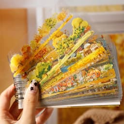 Journal GO 48pcs Autumn Picture Album Stickers Journal Diy Scrapbooking Supplies Diary Planner Album Aesthetic Stationery Decals