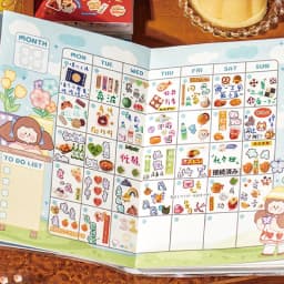 24pcs PET Vintage Japanese Style Die-Cut Sticker Book for Scrapbooking Journal Decor, DIY Cards, Cute Party Supplies, Mr. Paper