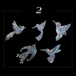 10Pcs/Bag Vintage Laser Animal Sticker Art Aesthetic Feather Hand Account Decoration Stationery Sticker 8 Styles