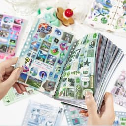 2Style 30 pieces/bag Time Reshaping Cut Film Coil Sticker Book Handbook Material Sticker DIY Photo Frame Scrapbook Notebook Cup