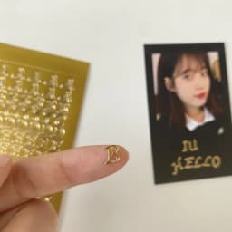 Mengtai 1pcs English letter Digital Decorative Gold Sticker Scrapbooking diy Label Diary Korean Stationery Album Journal Planner