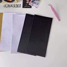 Mengtai 1pcs English letter Digital Decorative Gold Sticker Scrapbooking diy Label Diary Korean Stationery Album Journal Planner