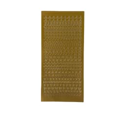 Mengtai 1pcs English letter Digital Decorative Gold Sticker Scrapbooking diy Label Diary Korean Stationery Album Journal Planner