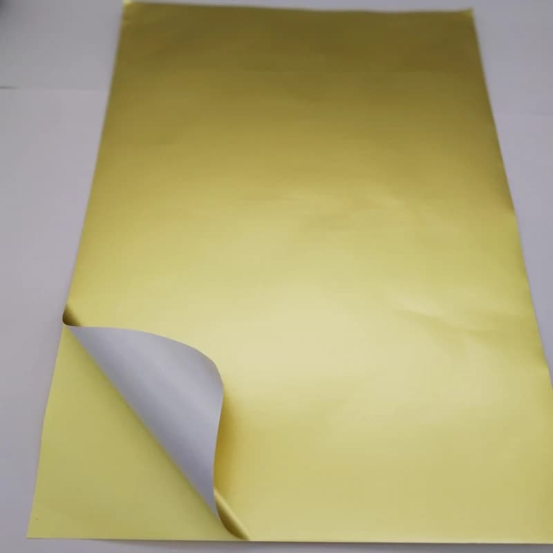 A4 Blank Matte Gold Label Paper 210x297mm Self Adhesive Sticker for Laser Printer