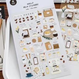 Korean Import Suatelier I Like Coffee Sticker Scrapbook Decoration PVC Stationery DIY Stickers School Office Supply
